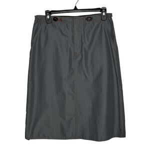 Vintage Y2K Gap Skirt Womens Small Gray Green Parachute Utility Gorpcore